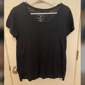 Plain Black T-Shirt with Pocket